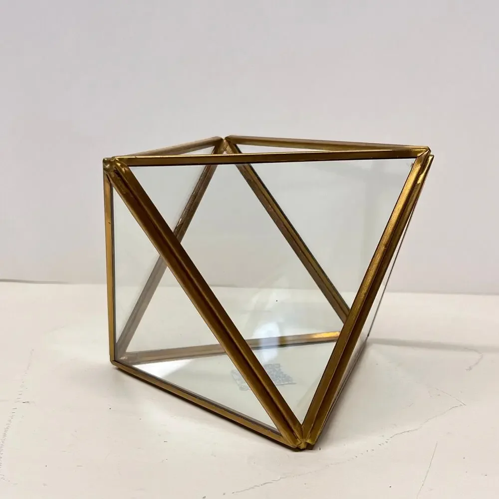 West Elm Geometric Faceted Glass Terrariums